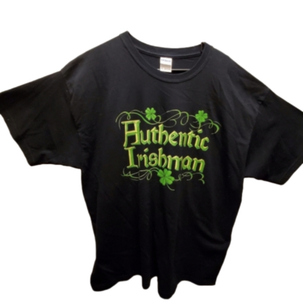 Mens Size 2xl Authentic Irishman  black and green tshirt.  St. Patricks …